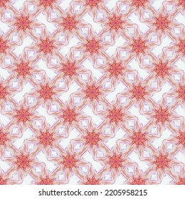 seamless red star abstract pattern background, illustration art design textile fabric and ethnic decoration.