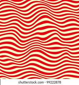 Seamless red striped background. Vector illustration