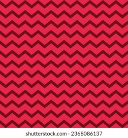 Seamless Red Stylist Wave pattern vector illustration background