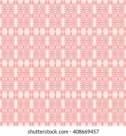 Seamless  red stylized dandelion fluff  background. Red striped abstract wallpaper. Vector illustration