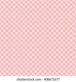 Seamless  red stylized dandelion fluff  background. Red striped abstract wallpaper. Vector illustration
