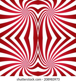 Seamless red swirl pattern background - vector version