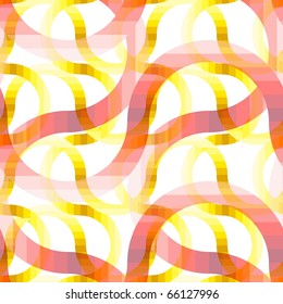 Seamless red swirl vector pattern