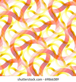 Seamless red swirl vector pattern
