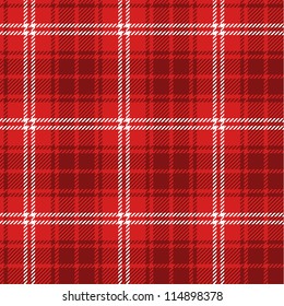 Seamless Red Tartan