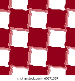 Seamless red tile vector pattern