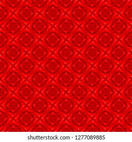 Seamless Red Vintage Pattern. Background with Beautiful Geometric Elements