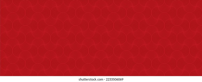 Seamless red wavy pattern. Vector illustration.