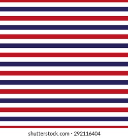 Seamless Red, White And Blue Stripe Pattern