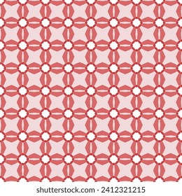 Patrón geométrico de color rojo y blanco inmaculado para los fondos y los textiles.