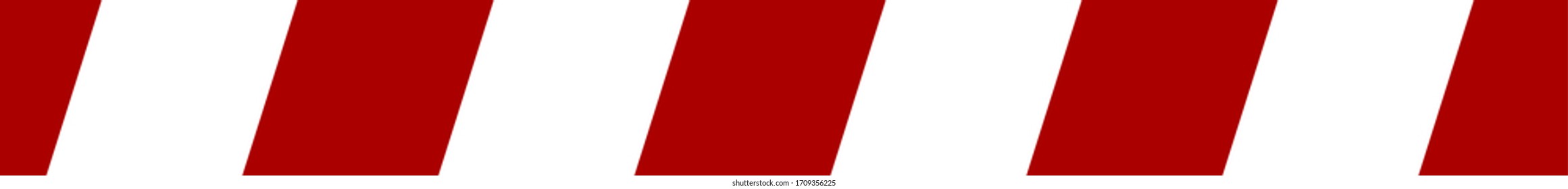 Seamless Red & White Keep Your Distance in Queue Line Warning Floor Marking Security Stripe Icon. Vector Image.