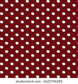 Motif harmonieux à pois rouge et blanc