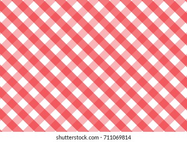 Seamless red and white tablecloth pattern, texture