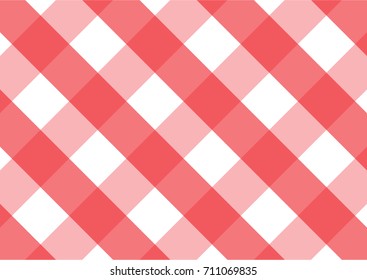 Seamless Red And White Tablecloth Pattern, Texture