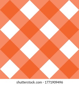 Seamless red and white vector background - checkered pattern or grid texture for web design, desktop wallpaper or culinary blog website