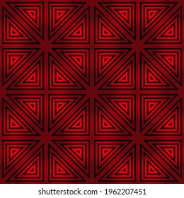 patrón geométrico de color rojo-negro transparente para impresiones sobre tejidos, embalajes, paredes y azulejos de cerámica