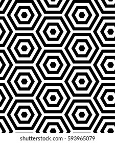 Seamless Regular geometric.Repeating geometric grid. Parallel line in heaxgon