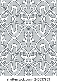 Padrão de fundo inspirado renascentista contínuo