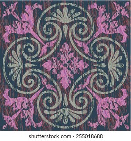 Seamless Renaissance Mosaic Tile Background Pattern