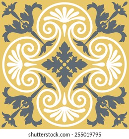 Seamless Renaissance Mosaic Tile Background Pattern