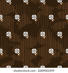 Seamless repeat art. Background pattern for print on fabric, paper. Vector illustration.
