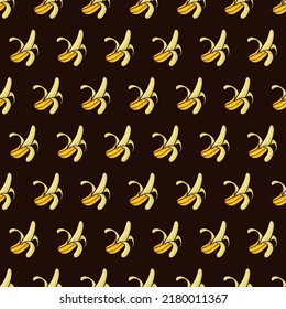 seamless repeat banana. Banana Vector Illustration