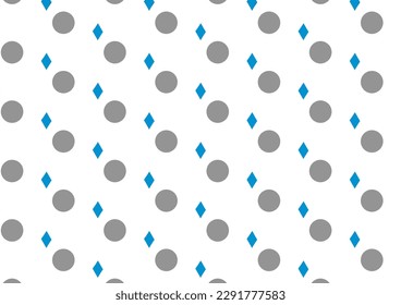 seamless repeat with dots and diamond pattern, replete image design for fabric printing 