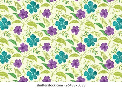 seamless repeat flower pattern designed with abstract one line rose sketches and continuous botanical elements for kitchen textiles, women clothing, and wrapping

