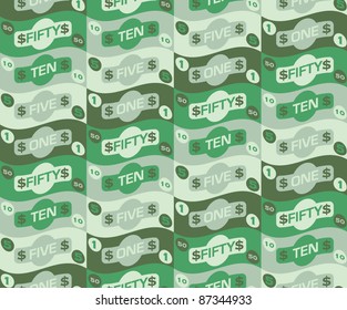 Seamless repeat money pattern - 3