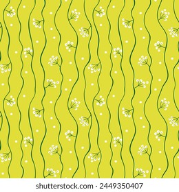 Seamless repeat pattern with abstract berries or flowers