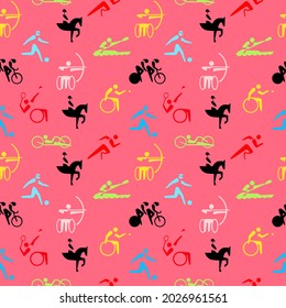 seamless repeat pattern with abstract elements