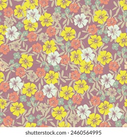 Seamless repeat pattern with botanical theme design. Perfect for home decor, apparel, art and craft, branding and many more!
