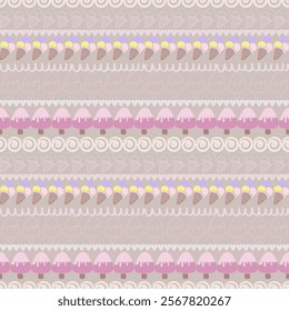 Seamless repeat pattern, cute design for kids, nursery, background, colourful Vector illustration
