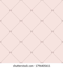 Seamless repeat pattern design with ribbons