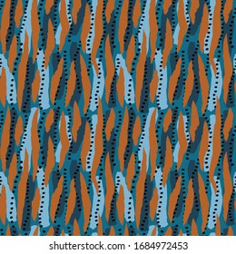 seamless repeat pattern with dots and abstract shapes