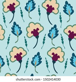 seamless repeat pattern with flowers