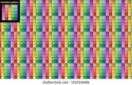 Seamless repeat pattern of gradient squares. Just drag the upper left square to your swatch panel