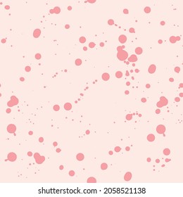 Seamless Repeat Pattern Ink Splatter Spots Blobs Pastel Delicate Background Texture