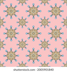 seamless repeat pattern for packaging, gift wrapper, web background, textile. wallpaper,  created in CMYK, pattern swatch added to swatch panel.