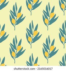 seamless repeat pattern with summer flowers and leafs vector illustration design 