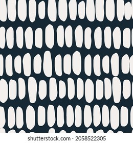 Seamless Repeat Pattern Tribal Dash Dots Arranged in Stripes Hand Painted