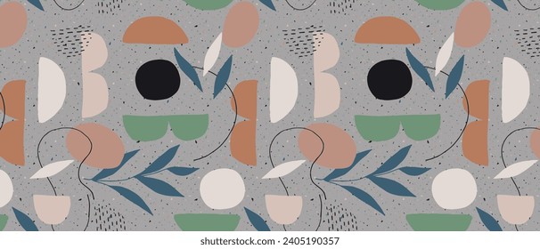 Seamless repeat print pattern. Beautiful textile digital print pattern