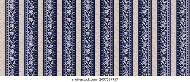 Seamless repeat print pattern. Beautiful textile digital print pattern