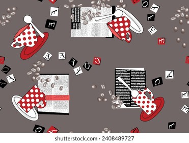 Seamless repeat print pattern. Beautiful textile digital print design