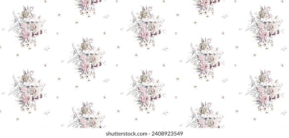Seamless repeat print pattern. Beautiful textile digital print design
