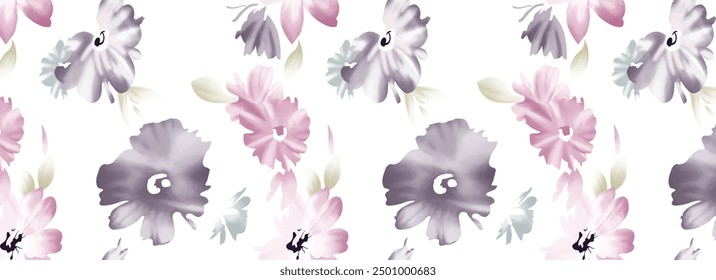 Seamless repeat print pattern. Beautiful textile digital print design