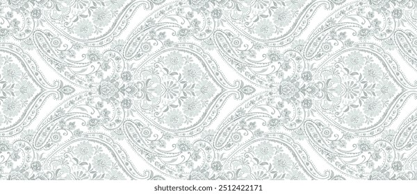 Seamless repeat print pattern. Beautiful textile digital print design