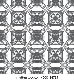 Seamless Repeat Retro Vintage Geometric Wallpaper Funky Fabric Pattern