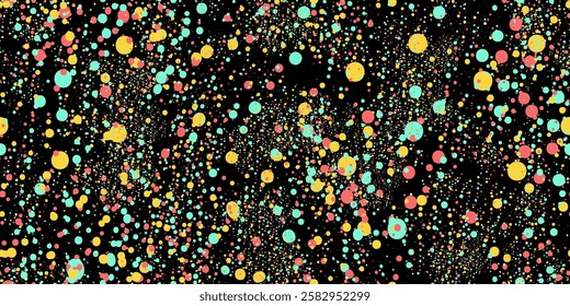 Seamless repeat texture of mood-boosting micro-dots. A modern pattern designed to improve mental health and productivity through the theory of color psychology. Vector illustration