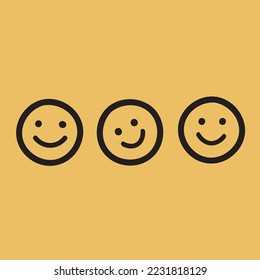 Seamless Repeat Vector Pattern Smile Happy Face Hand Drawn Cool Set
